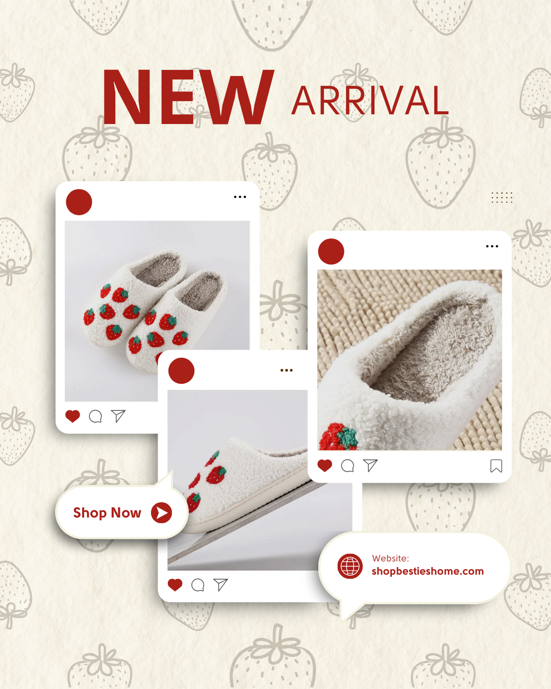 Strawberry Bliss Slippers