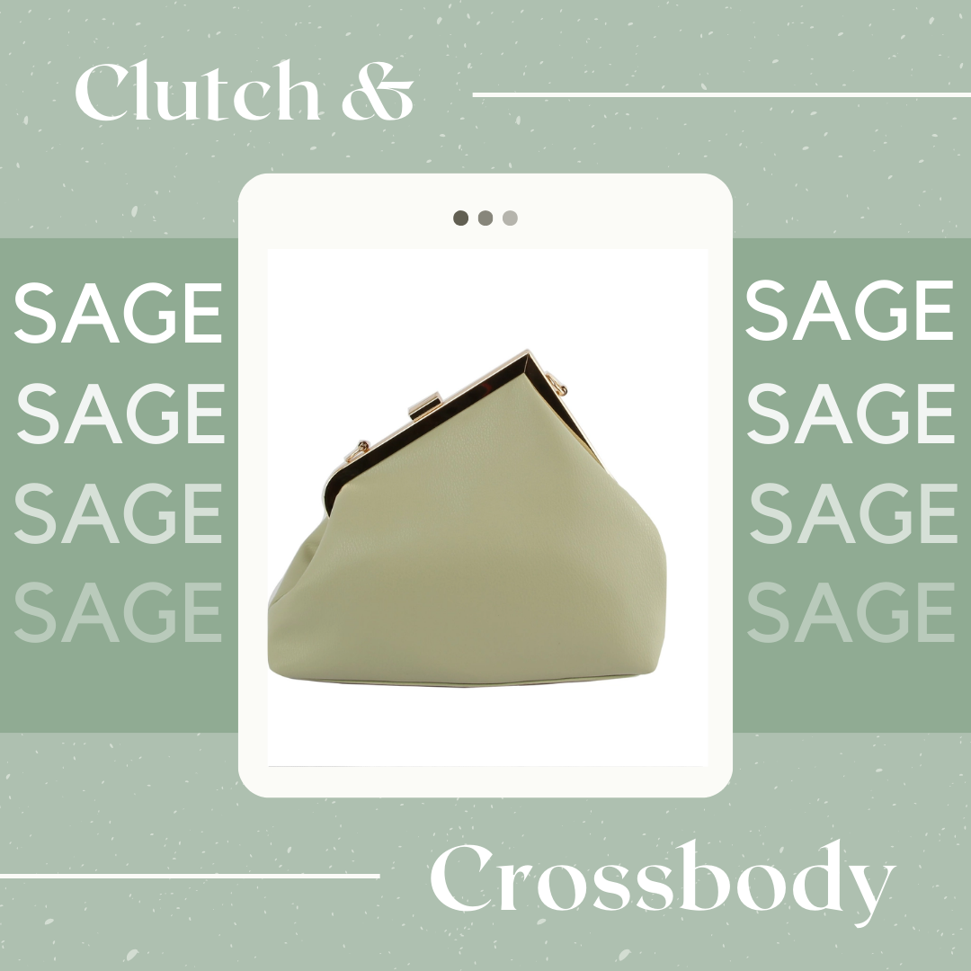 Clutch & Crossbody Bag - Sage