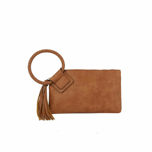 Wristlet Clutch - Tan