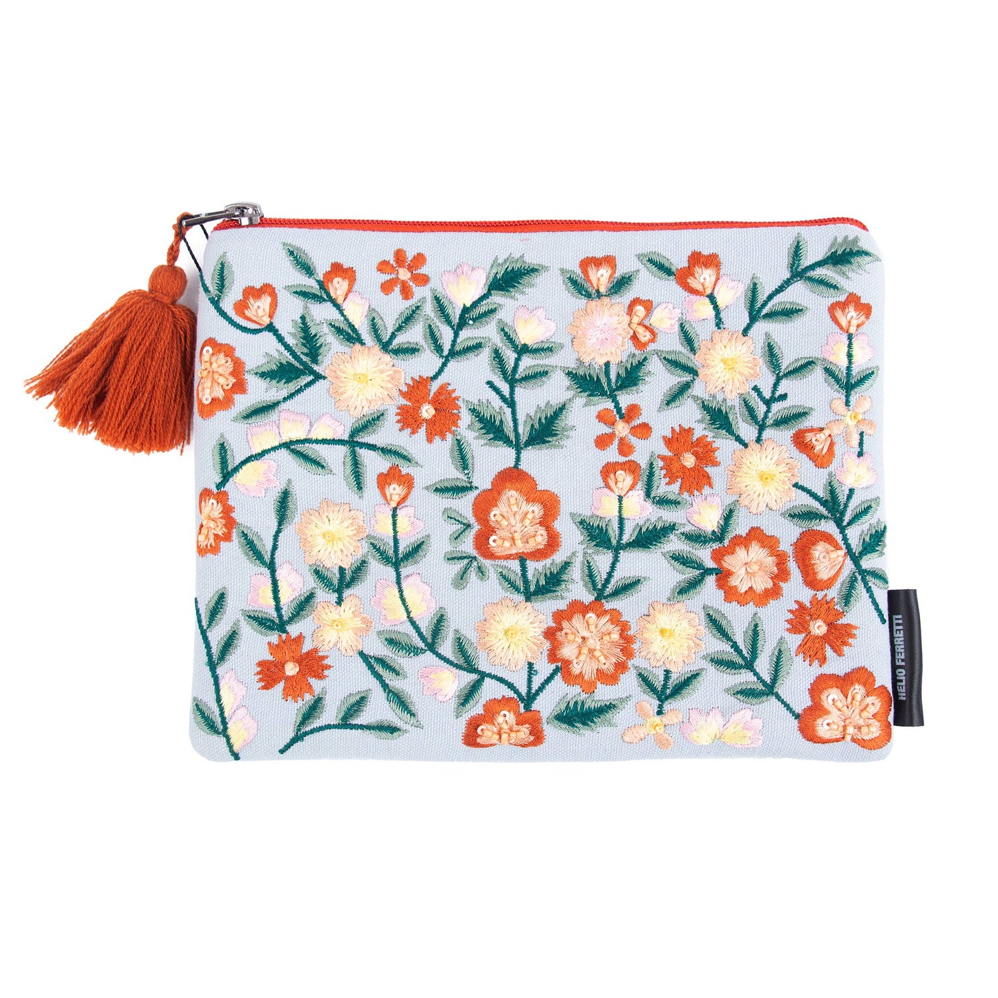 Light Blue Fennel Flower Clutch